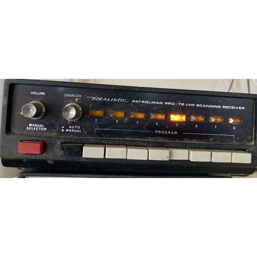 Vintage Realistic Patrolman PRO-7B VHF Scanning Receiver – Model 20-173 Japan